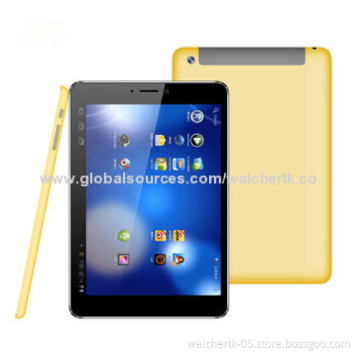 GOLD 7.85-inch Quad core 3G Tablet PC with IPS Screen/GPS/Bluetooth/Dual Cameras (2.0/5.0MP)/1GB/16G